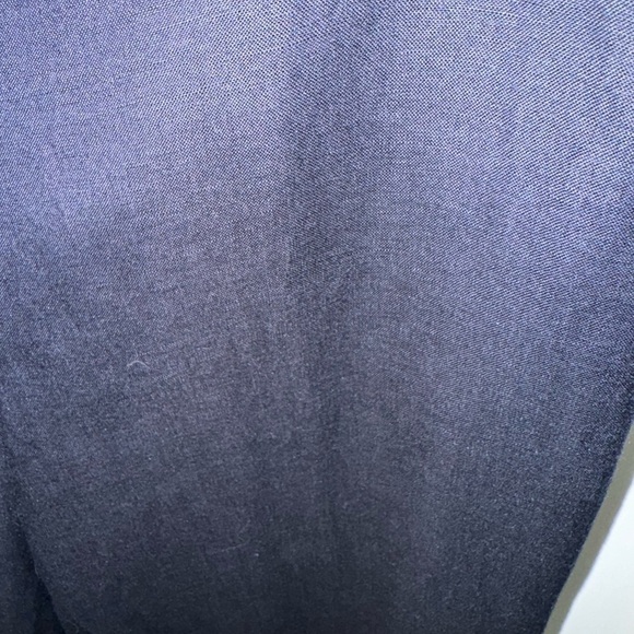 NWT Calvin Klein Womens Dress Pants linen blend Navy Belted Size 12 - Picture 5 of 6